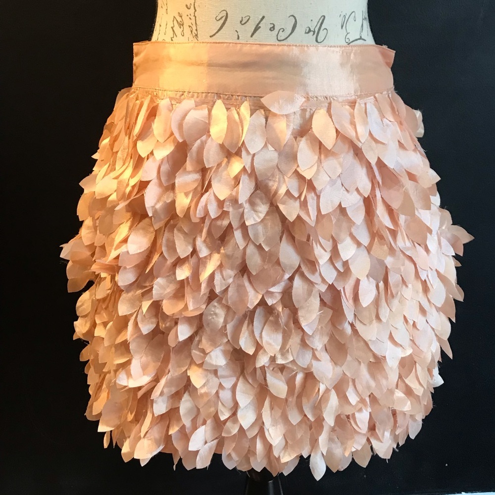 Blush Pink Feathered Skirt Size S